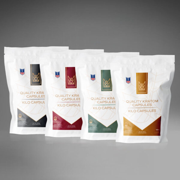One Kilo of Kratom Capsules - 4 Way Split