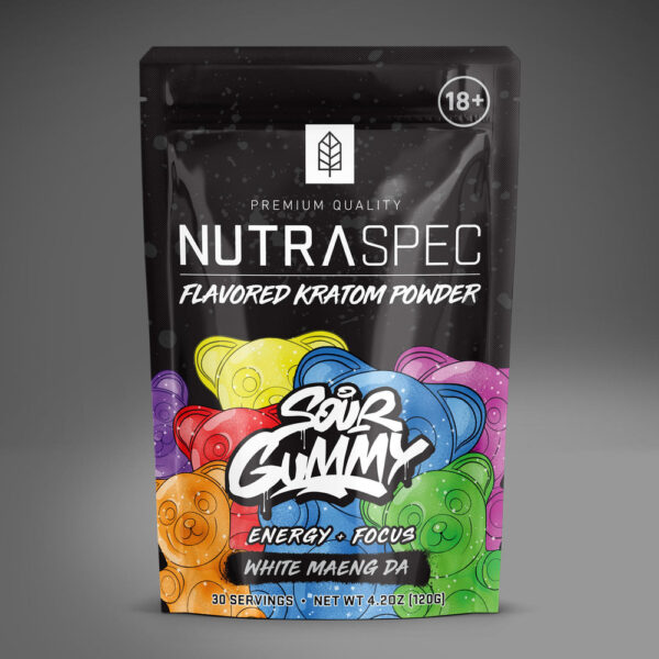NutraSpec Sour Gummy White Maeng Da Kratom